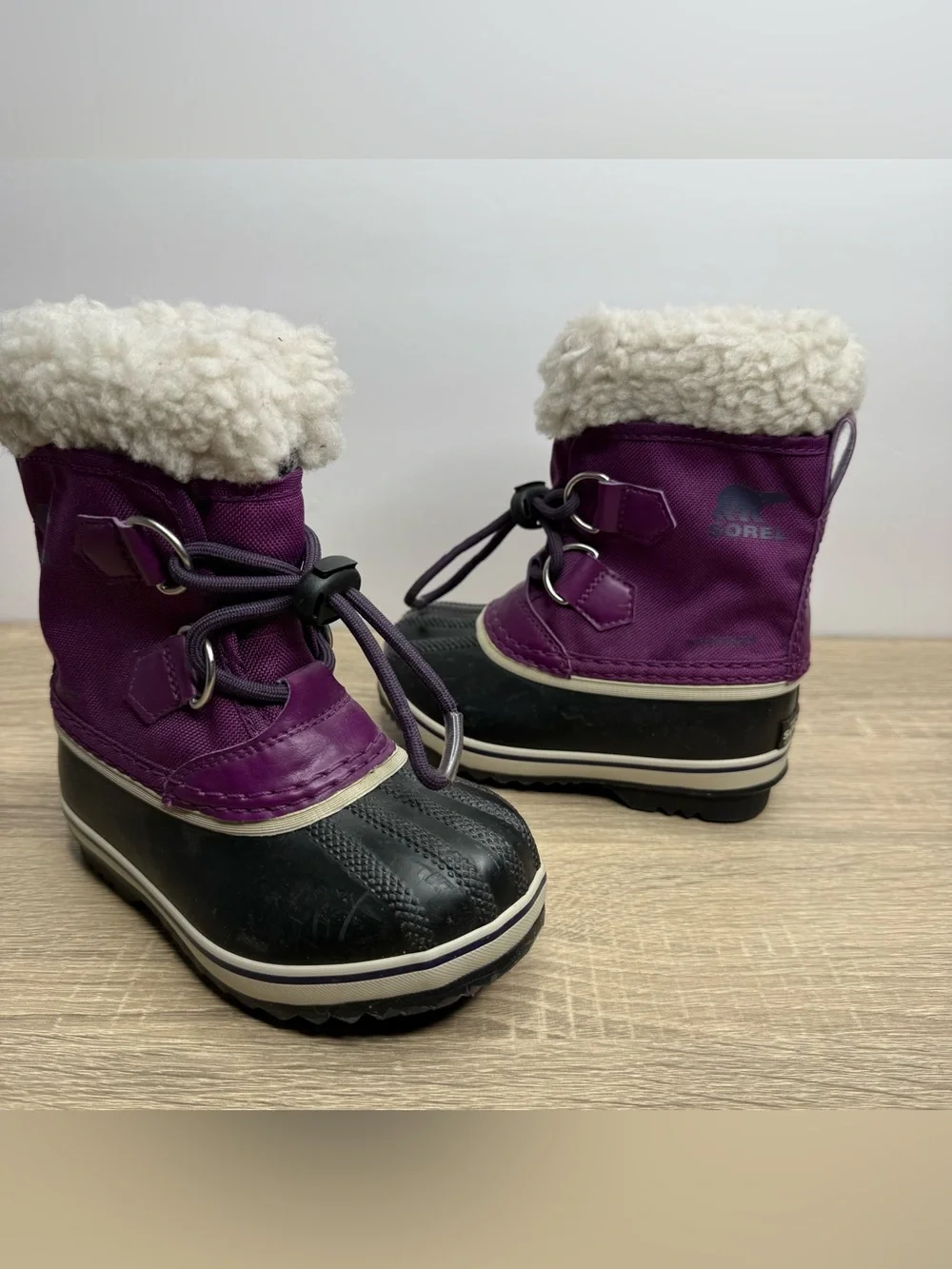 Sorel Purple Children’s Yoot PAC Nylon Waterproof Winter Boots Size 9